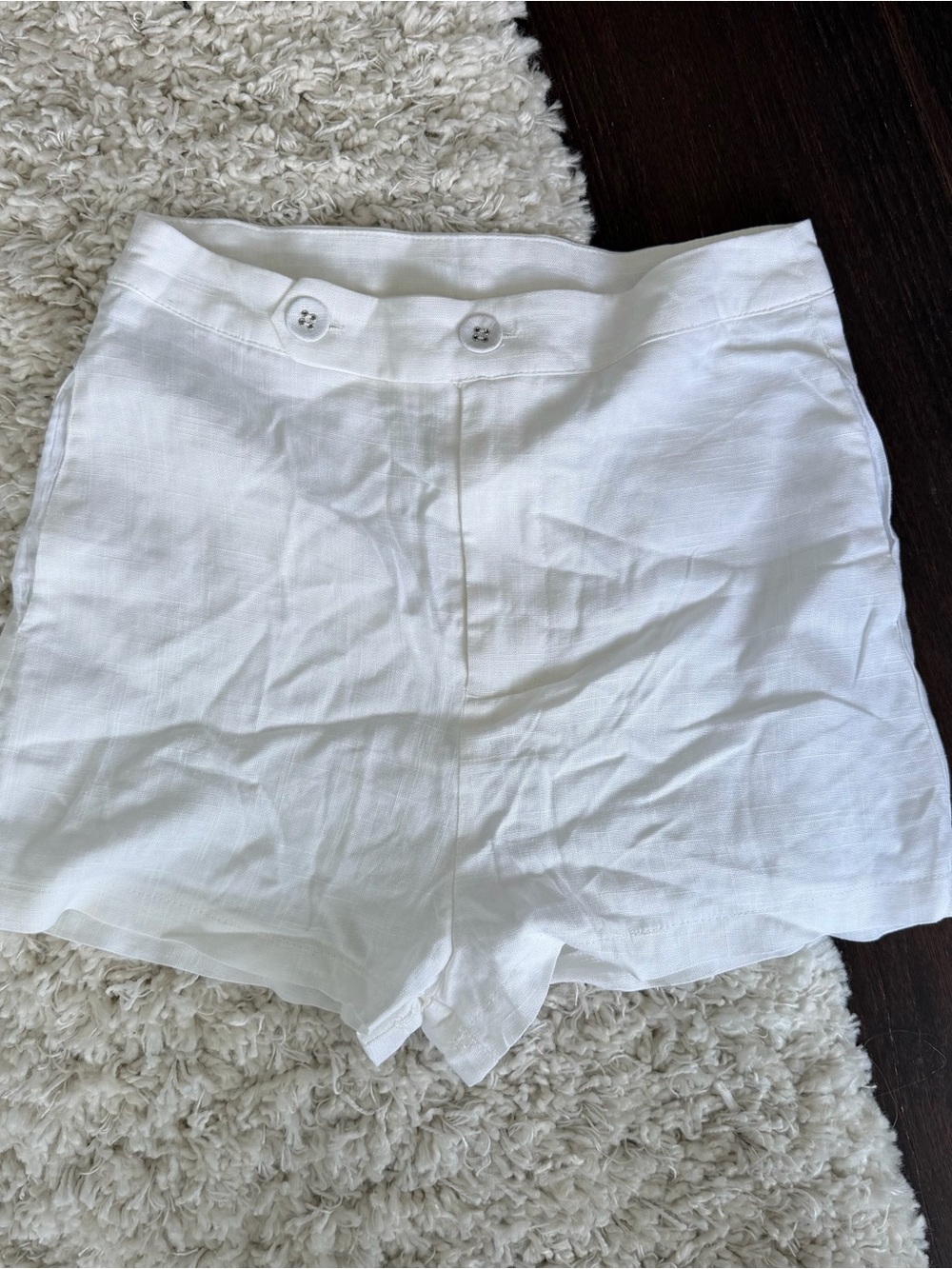 Princess Polly High Rise Linen Micro Shorts